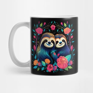 Sloth Couple Valentine Mug